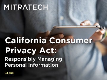 California Consumer Privacy Act: Responsibly Managing Personal Information (Core)