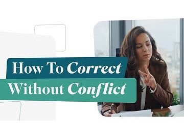 How To Correct Without Conflict