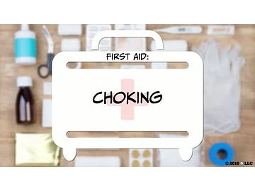 First Aid: Choking