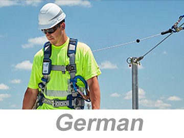 Fall Protection Strategies and Techniques (German) Absturzsicherungsstrategien und -methoden