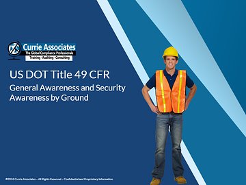 Hazardous Materials Transportation - General Awareness and Security Awareness 2026 (49 CFR)