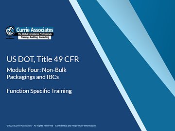49 CFR Module 4: Non-Bulk Packagings and IBCs (2026)