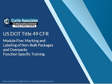 49 CFR Module 5: Non-Bulk Marking and Labeling (2026)