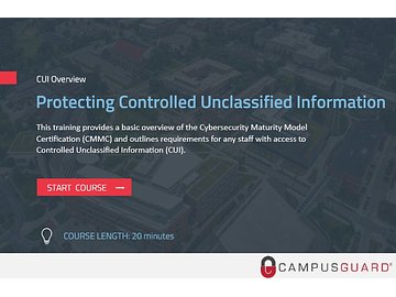 Protecting Controlled Unclassified Information (CUI)