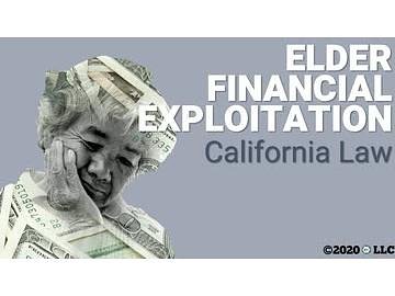 Elder Financial Exploitation: California Law