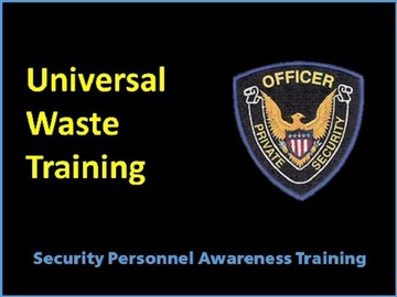 Universal Waste Training Course